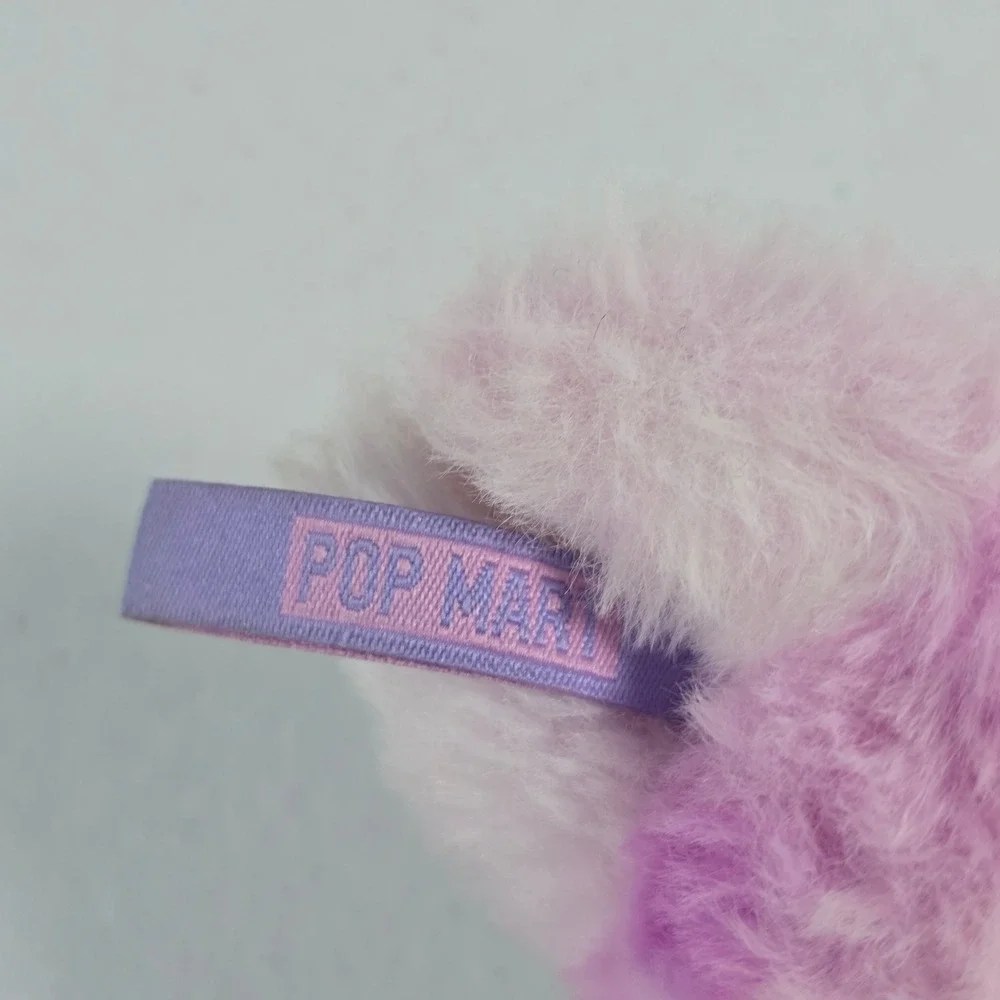 Pop Mart Labubu The Monsters Plush Pendant Purple Bunny Kasing Lung Art Toy